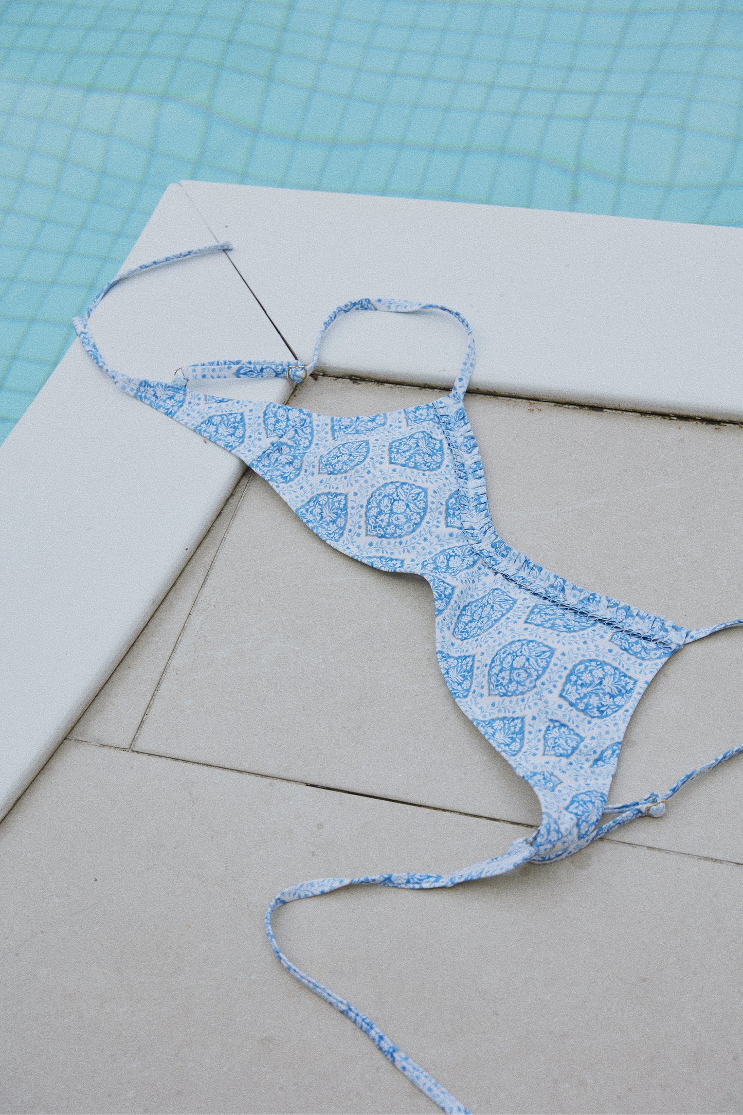 Holly Top - Blue Cotton