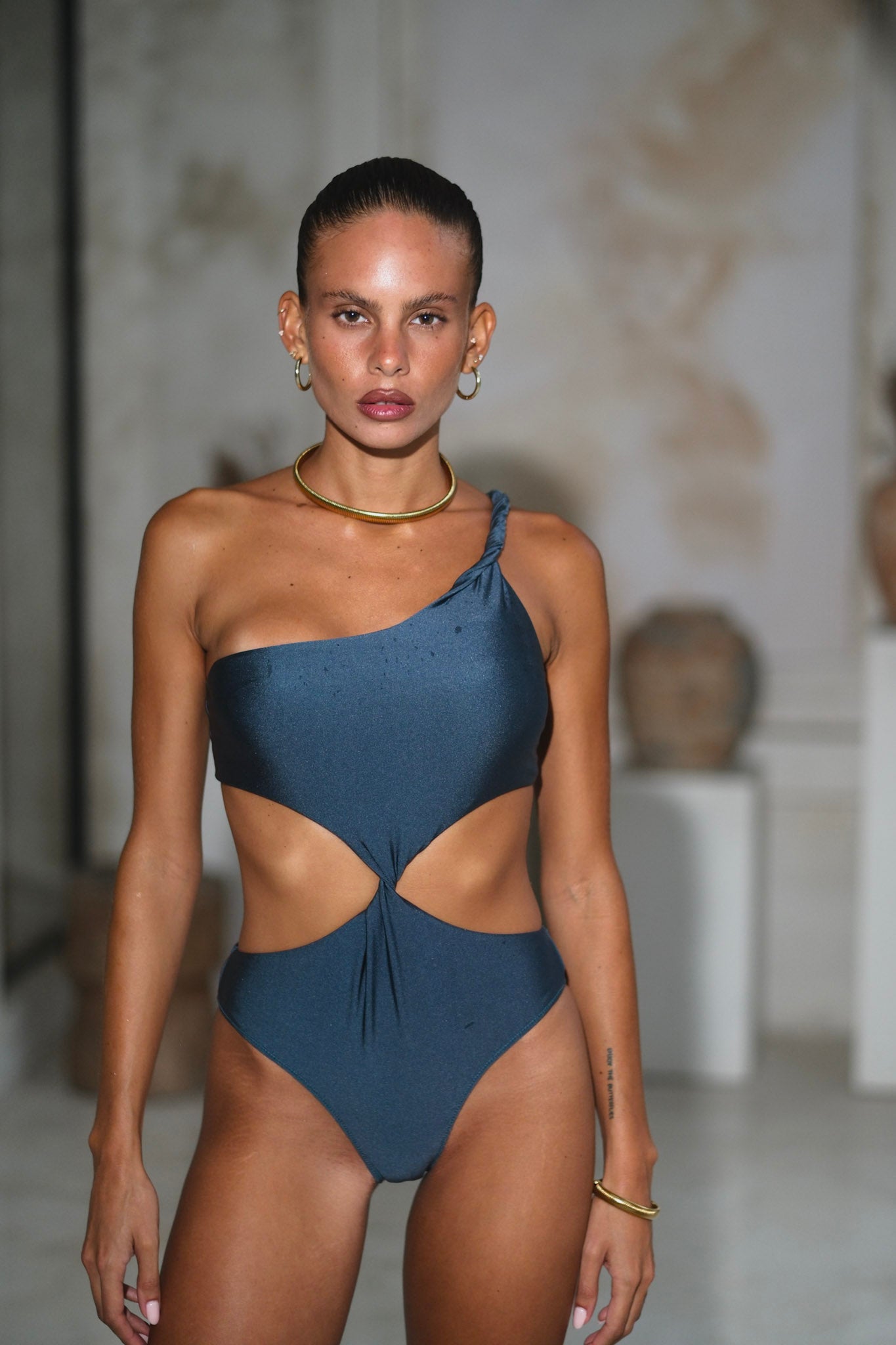 Gleam Bodysuit Oxford Blue
